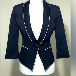 Guess Black and White Woman Blazer Size XS